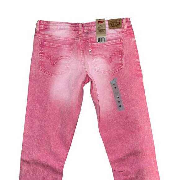 Levis 514 Slim Straight Leg Jeans Big Boys 20 Reg 30 30 Medium Wash Pockets - Picture 6 of 8